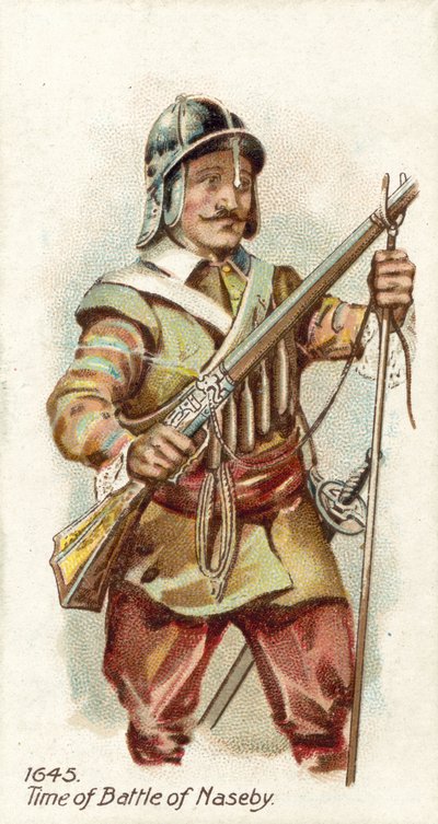 1645, época de la batalla de Naseby de English School