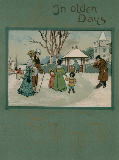 Calendario de 1905 con verso de Alfred Austin de English School