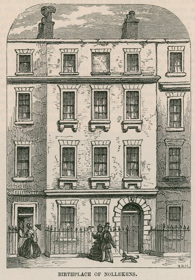 28 Dean Street, Soho, Londres, lugar de nacimiento del artista Joseph Nollekens de English School