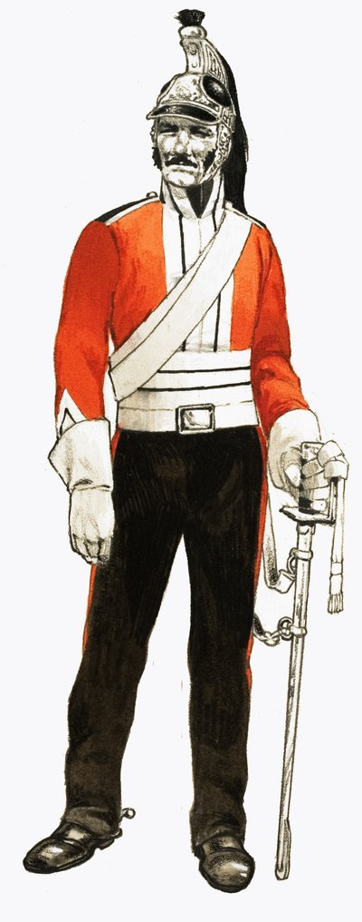 3er Regimiento de Dragones 1812 Soldado de English School