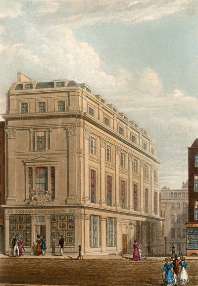 96 Strand, Londres; Biblioteca Ackermann, Repositorio de Artes de English School