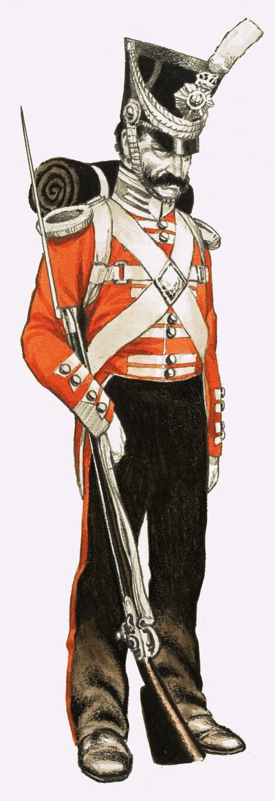 96º. Soldado de Infantería 1836 de English School