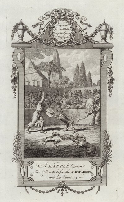 Una batalla entre hombres y bestias de English School