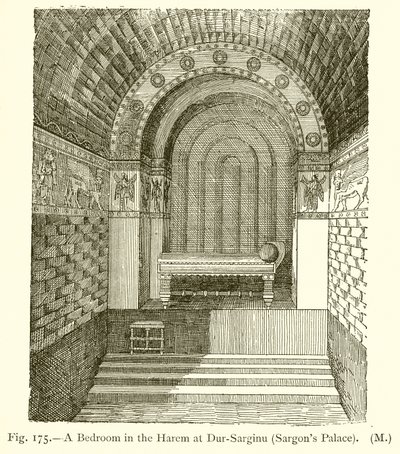 Un dormitorio en el harén en Dur-Sarginu (Palacio de Sargón) de English School