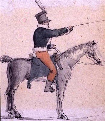 Un niño soldado a caballo, c.1820 de English School