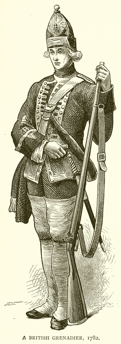 Un Granadero Británico, 1782 de English School