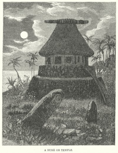Un Bure o Templo (grabado) de English School