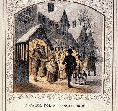 Un Villancico para un Tazón de Wassail, 1840s de English School