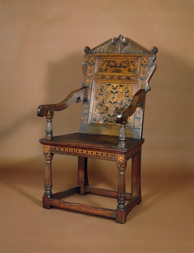 Sillón de Carlos I, mediados de 1600 de English School