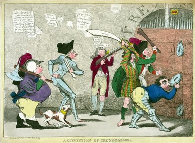Una Convención de los No-Hábiles, pub. 1787 de English School