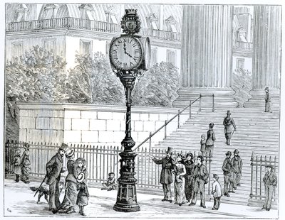 Una Multitud Admira un Reloj Neumático de English School