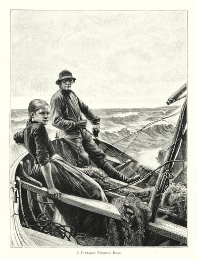Un barco de pesca de Finlandia de English School