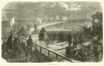 Una bandera de tregua, diciembre 1870 de English School
