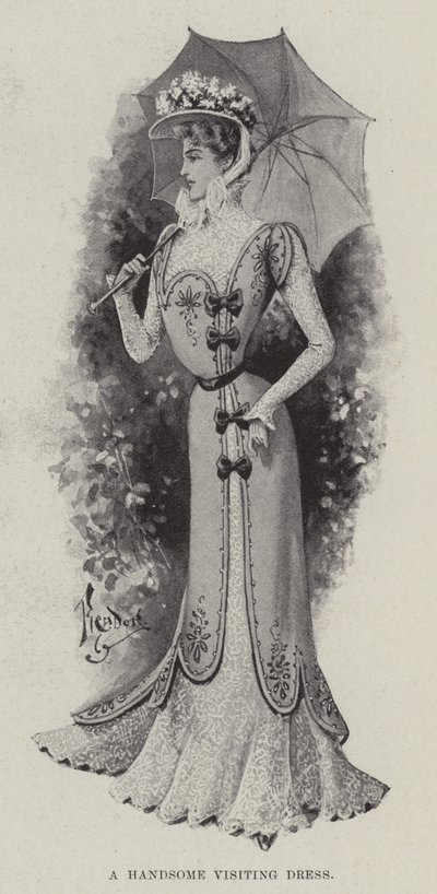 Un elegante vestido de visita de English School