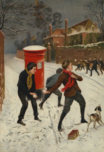 Una dura batalla (cromolito) de English School