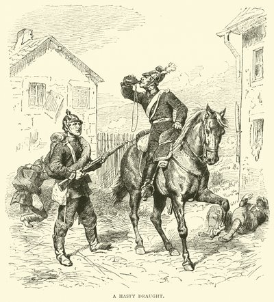 Un trago apresurado, enero 1871 de English School