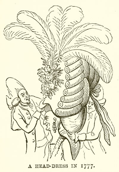 Un tocado en 1777 de English School
