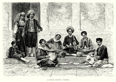 Un concierto judío: Tlemcen (grabado) de English School