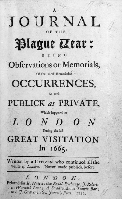 Un Diario del Año de la Peste, 1665 de English School