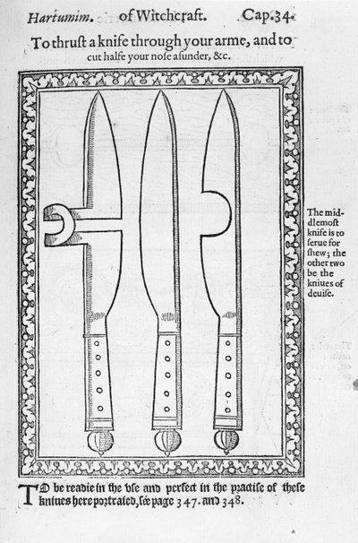 Un truco con cuchillo de English School