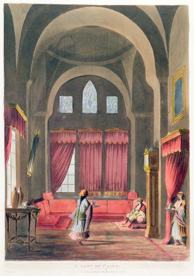 Una dama en El Cairo, 1802 de English School
