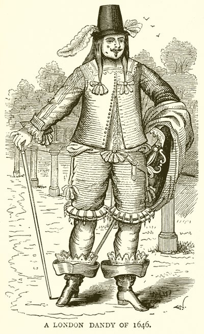 Un Dandy de Londres de 1646 de English School