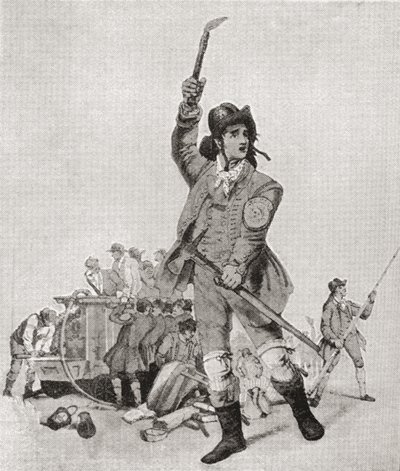Un bombero londinense en la década de 1790. De The Strand Magazine publicado en 1897. de English School