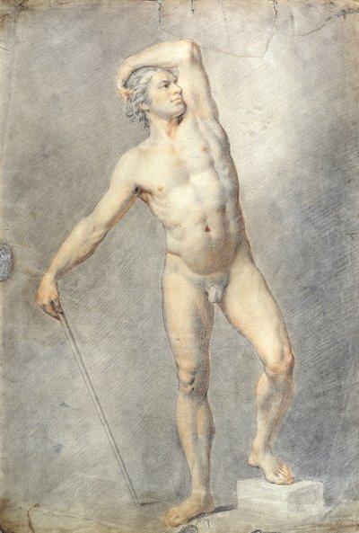 Un desnudo masculino, c.1770 de English School