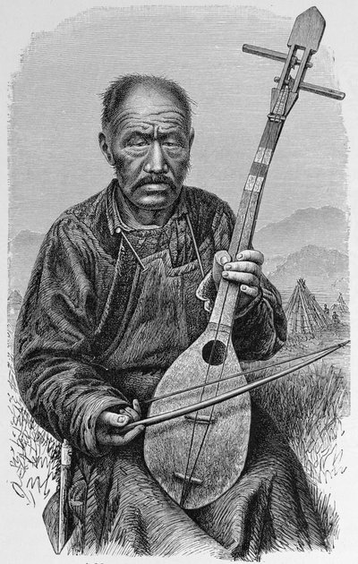 Un músico mongol, de 