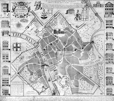 Un nuevo y exacto plano de la ciudad de York de English School