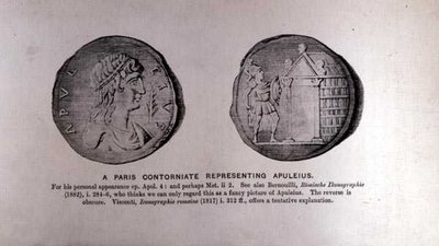 Un Contorniato de París Representando a Apuleyo (c.124-170 AD) de English School