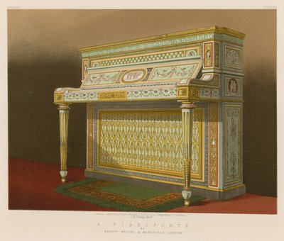 Un piano por Messrs Wright and Mansfield, Londres de English School