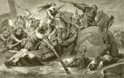 Una expedición de saqueo de los vikingos de English School