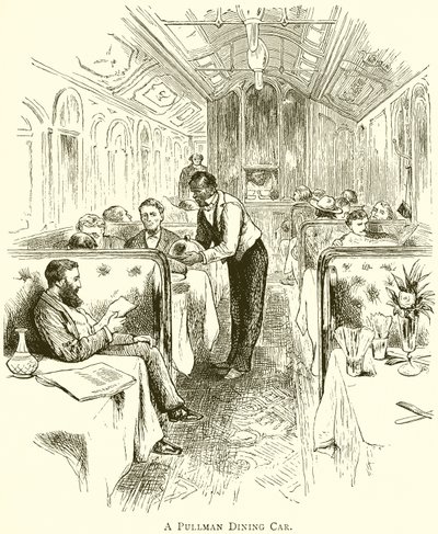 Un vagón comedor Pullman de English School