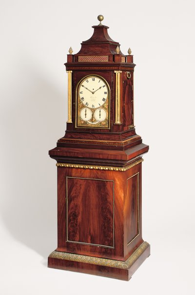 Reloj de órgano musical de mesa giratoria de un cuarto de día de la Regencia, c.1820 de English School
