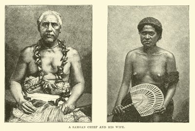 Un jefe samoano y su esposa de English School