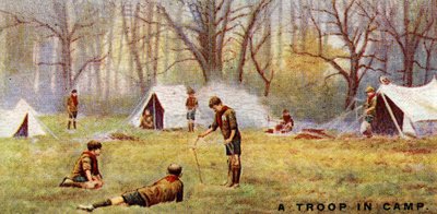 Una Tropa Scout en el Campamento, 1929 de English School