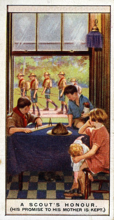 El Honor de un Scout es Confiable, 1929 de English School