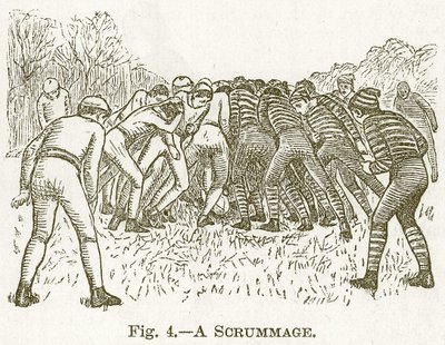 Una Melé, ilustración para Cassells Book of Sports and Pastimes, c.1890 de English School