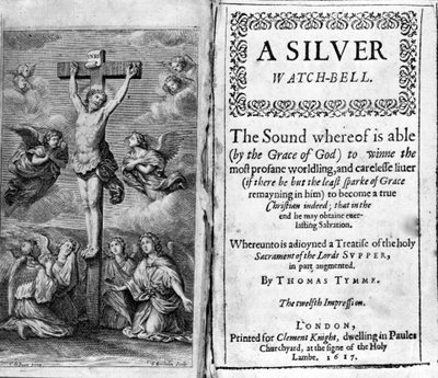Una campana de reloj de plata por Thomas Tymme, 1617 de English School
