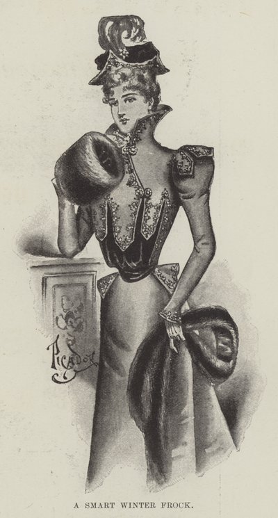 Un elegante vestido de invierno de English School