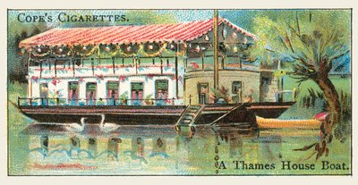 Una casa-barco del Támesis (cromolito) de English School