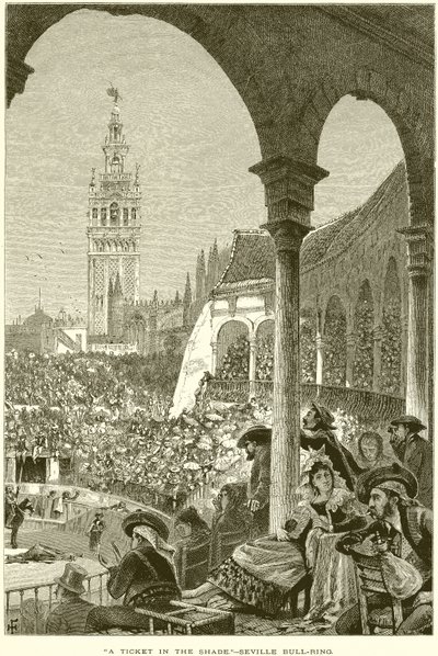 Un boleto en la sombra.--Plaza de toros de Sevilla de English School
