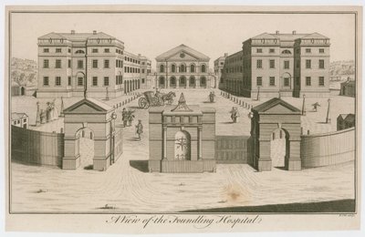 Vista del Foundling Hospital, Londres de English School