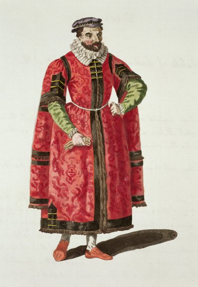Un comerciante adinerado de Londres en 1588 de English School