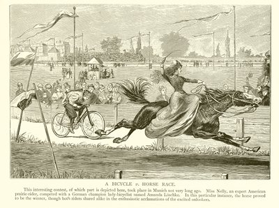 Carrera de bicicleta contra caballo de English School