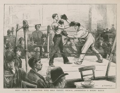 Una pelea de boxeo de English School
