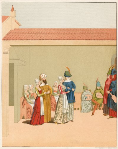 Una escena de carnaval, siglo XV de English School