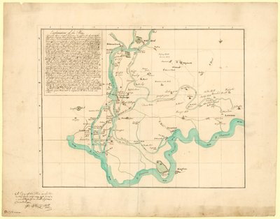 Una copia del plan proyectado en el año 1721 para traer un nuevo río desde Uxbridge, corregido, 6 de febrero de 1766 de English School