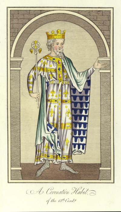 Una vestimenta de coronación del siglo XIII de English School